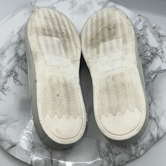 KAANAS Black Leather Sahara Slide Slip On-8 - Picture 8 of 9